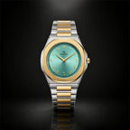 Elegant Royal Arabic Men's Watch - Aqua Blue Dial