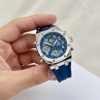 Blue Dial Stainless Steel Men's Watch