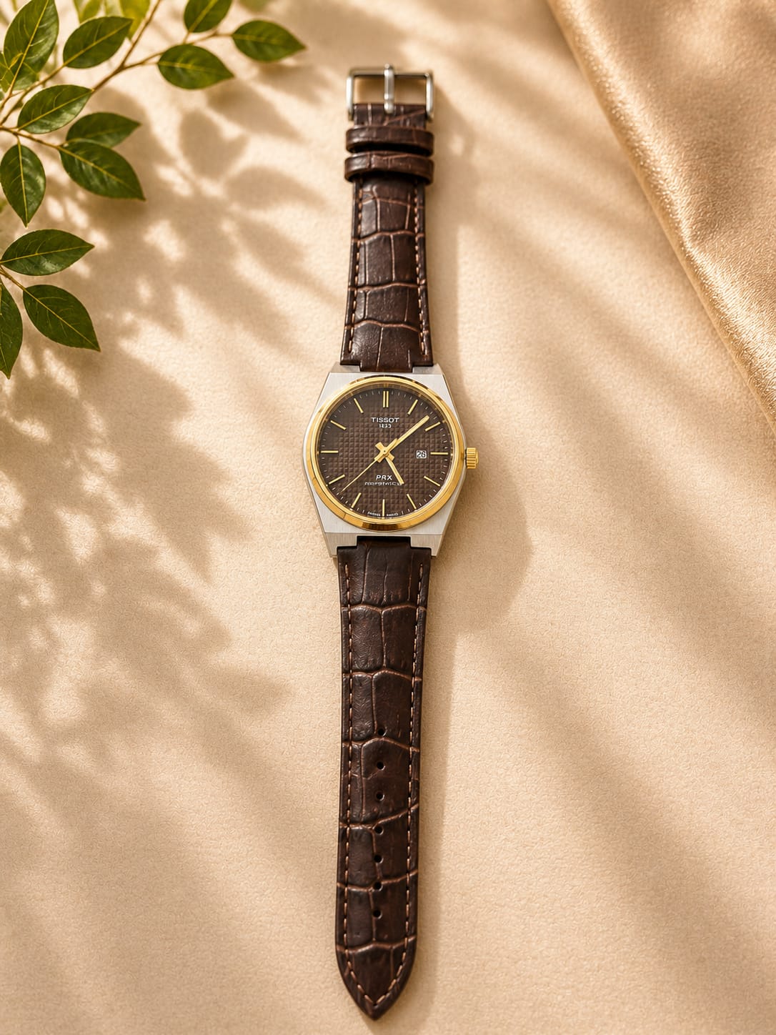 Classic Brown Leather Men’s Watch