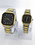 Square Dial Couple Watch