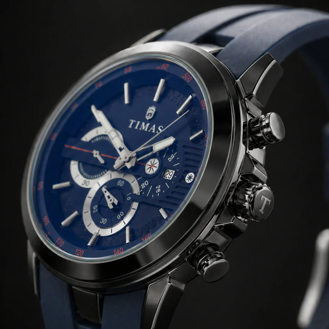 Timas Premium Quartz Sporty Design – Midnight Blue