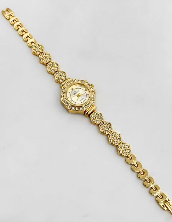 WHL Round Stone Dial Women's Watch