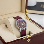 Grey Bezel Magnetic Rubber Strap Women's Watch