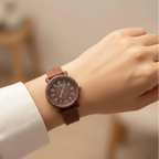 Heart Dial Rubber Strap Women's Watch