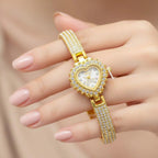 Heart Love Dial Stone Women's Watch