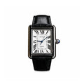 Luxury Men's Square Quartz Watch – Black Dial Edition