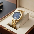 MHL Octagon Bluish Dial Men's Watch