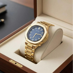 MHL Octagon Bluish Dial Men's Watch
