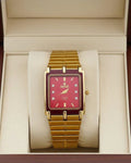 Rectangle Dial Stone Men's Watch