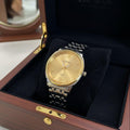Round Champagne Dial Men's Watch