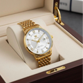 MHL Round Stone Dial Men's Watch