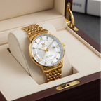 MHL Round Stone Dial Men's Watch