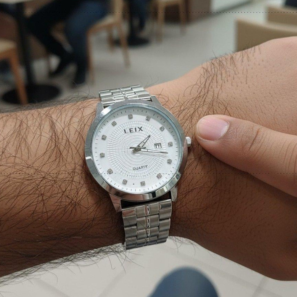MHL Square Stone Round Men's Watch