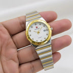 Round Two Tone Men's Watch