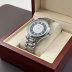 MHL Round White/Black Dial Men's Watch