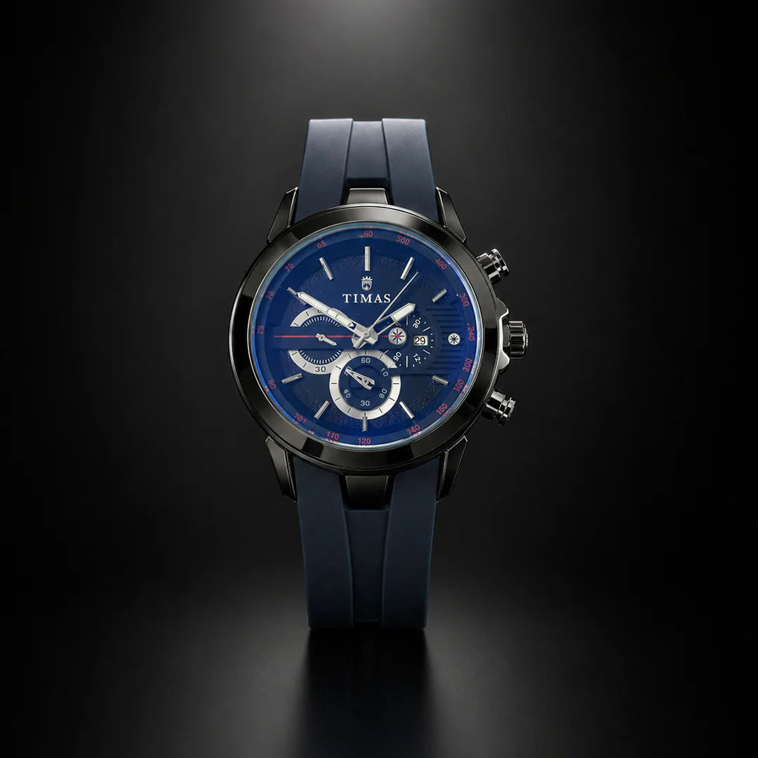 Timas Premium Quartz Sporty Design – Midnight Blue