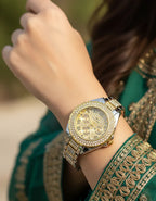 WHL Round Stone Dial Women's Watch