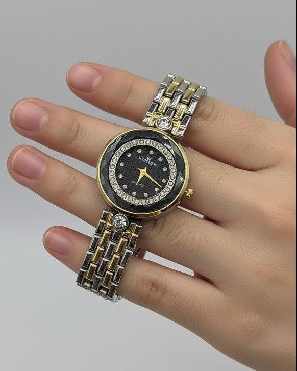 WHL Round Stone Dial Women's Watch