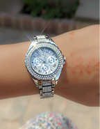WHL Round Stone Dial Women's Watch