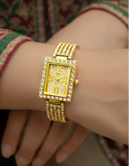 Rectangle Dial Women's Watch
