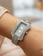 WHL Rectangle Rhinestone Women's Watch