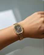 Rectangle Stone Shafal Chain Women's Watch