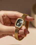 Rectangle Stone Shafal Chain Women's Watch