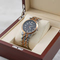 Round Black Dial Men's Watch