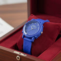 Round Leaf Dial Rubber Strap Women's Watch