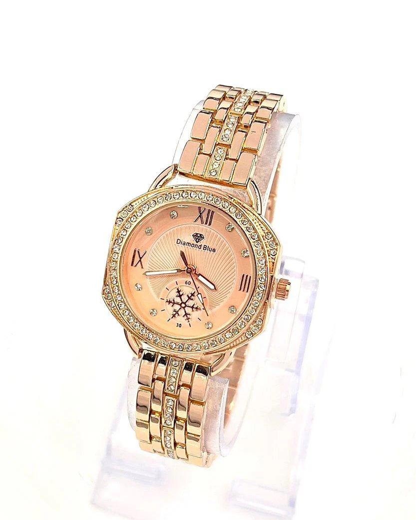 Round Rhinestone Women's Watch