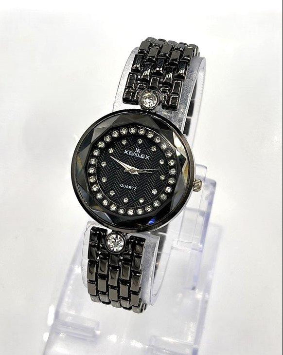 Round Stone Dial Women's Watch
