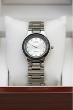 Round Stone Dial Women's Watch