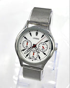 Round Three Dial Women's Watch