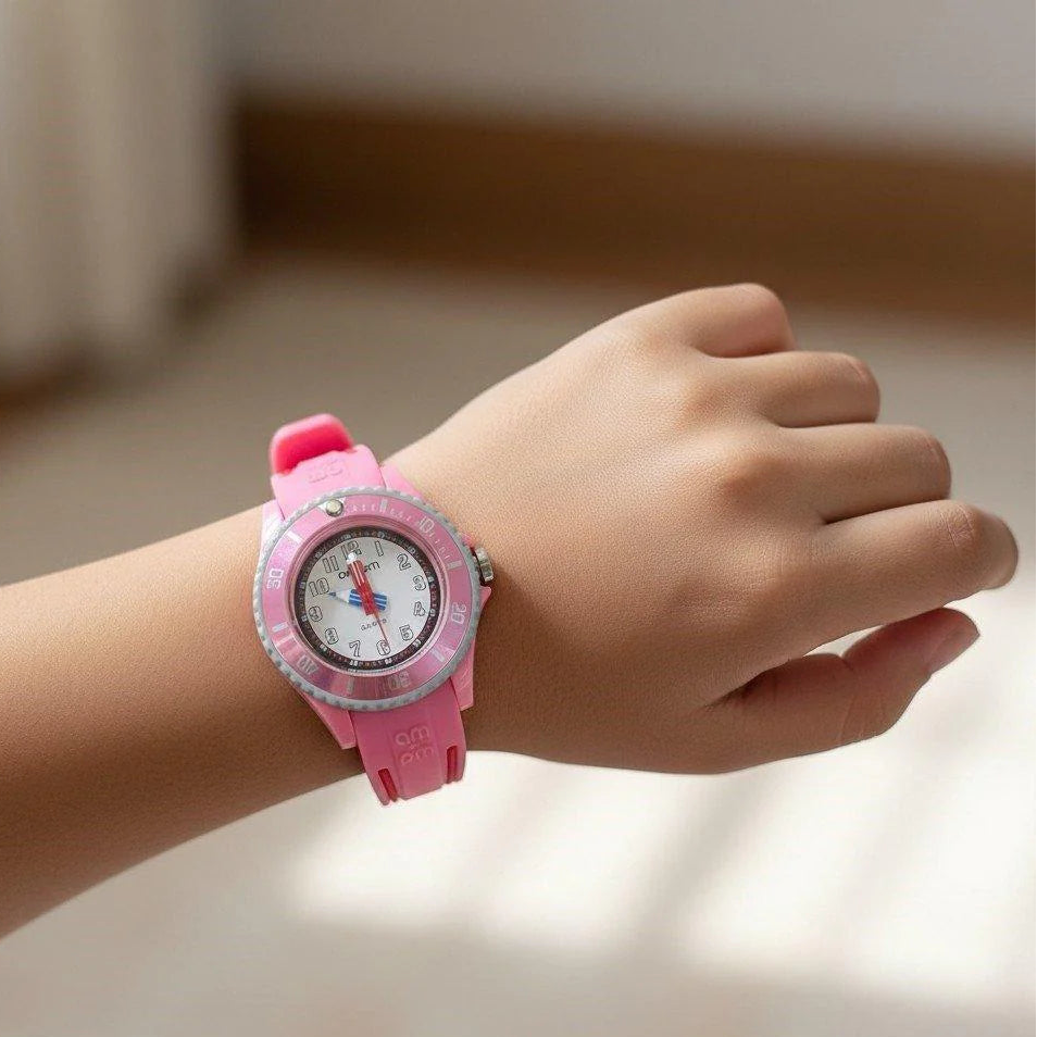 Round Bezel White Dial Kid's Watch