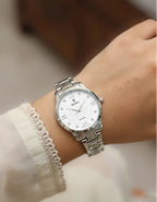 Round Flower Dial Women's Watch