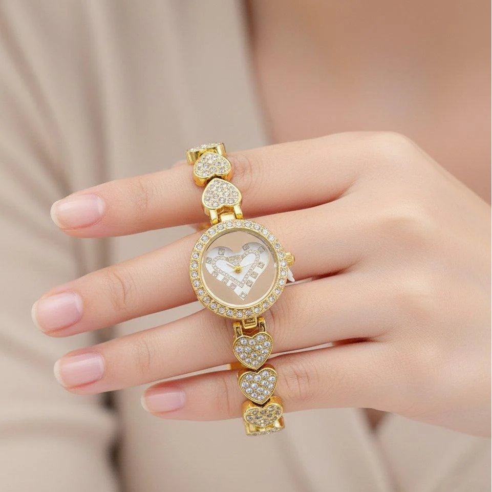 Round Heart Women's Watch