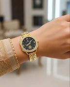 WHL Round Rhinestone Women's Watch
