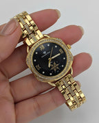 WHL Round Rhinestone Women's Watch