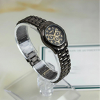 Round Three Dial Women's Watch