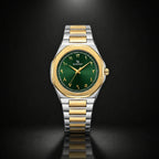 Elegant Royal Arabic Men's Watch - Emerald Green Dial
