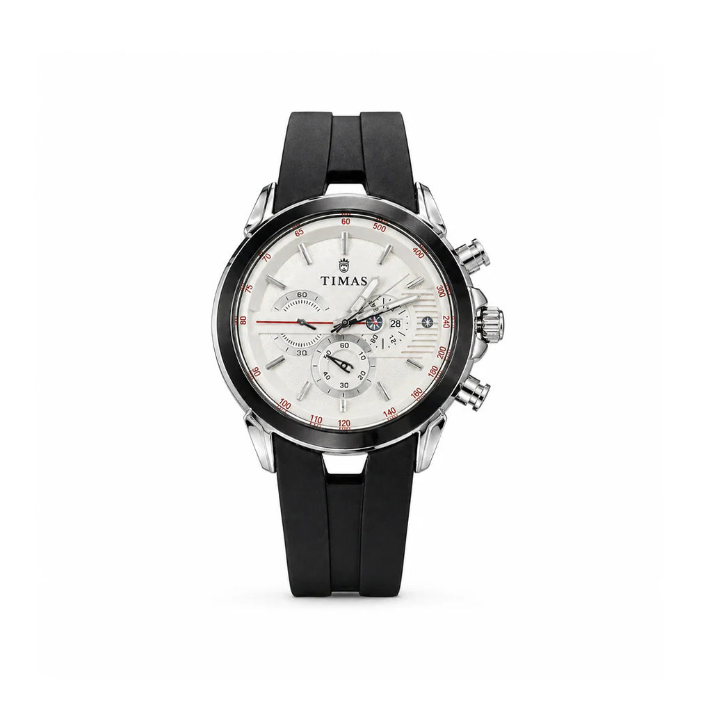Timas Premium Quartz Sporty Design – Pure White