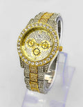 WHL Round Rhinestone Women's Watch