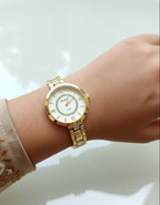 WHL Double Round Stone Women's Watch