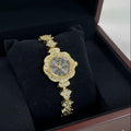 WHL Flower Shaped Bezel Women's Watch