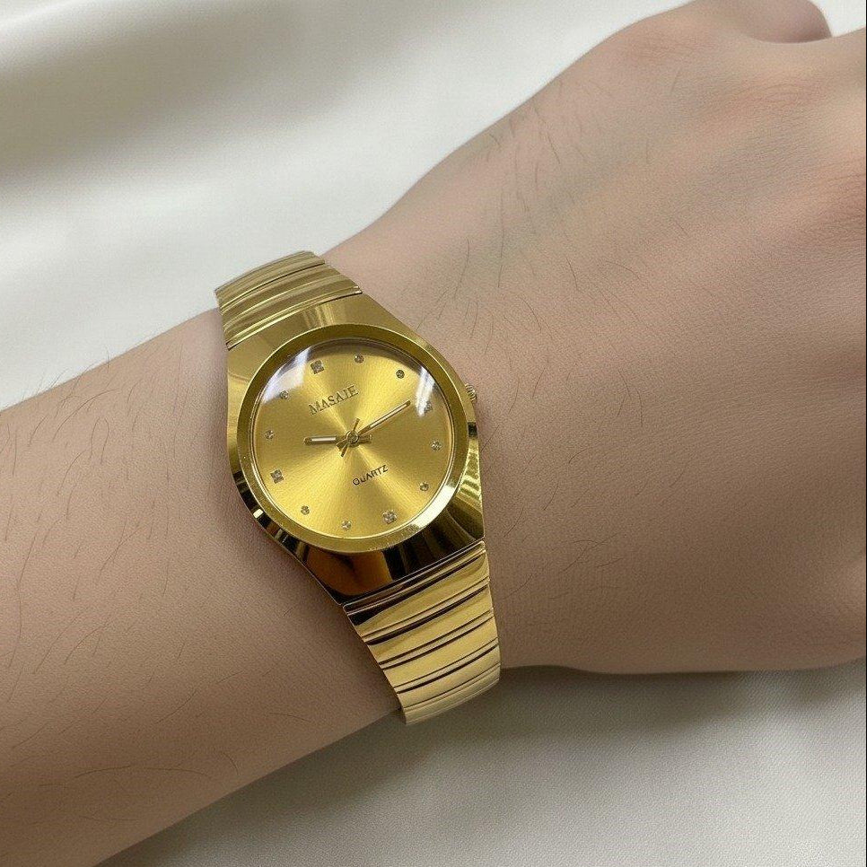 WHL Round Stone Dial Women's Watch