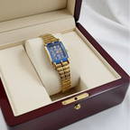 WHL Rectangle Blue Dial Women's Watch