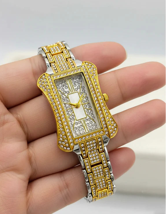 WHL Rectangle Rhinestone Women's Watch