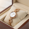 WHL Round Circle Stone Chain Women's Watch