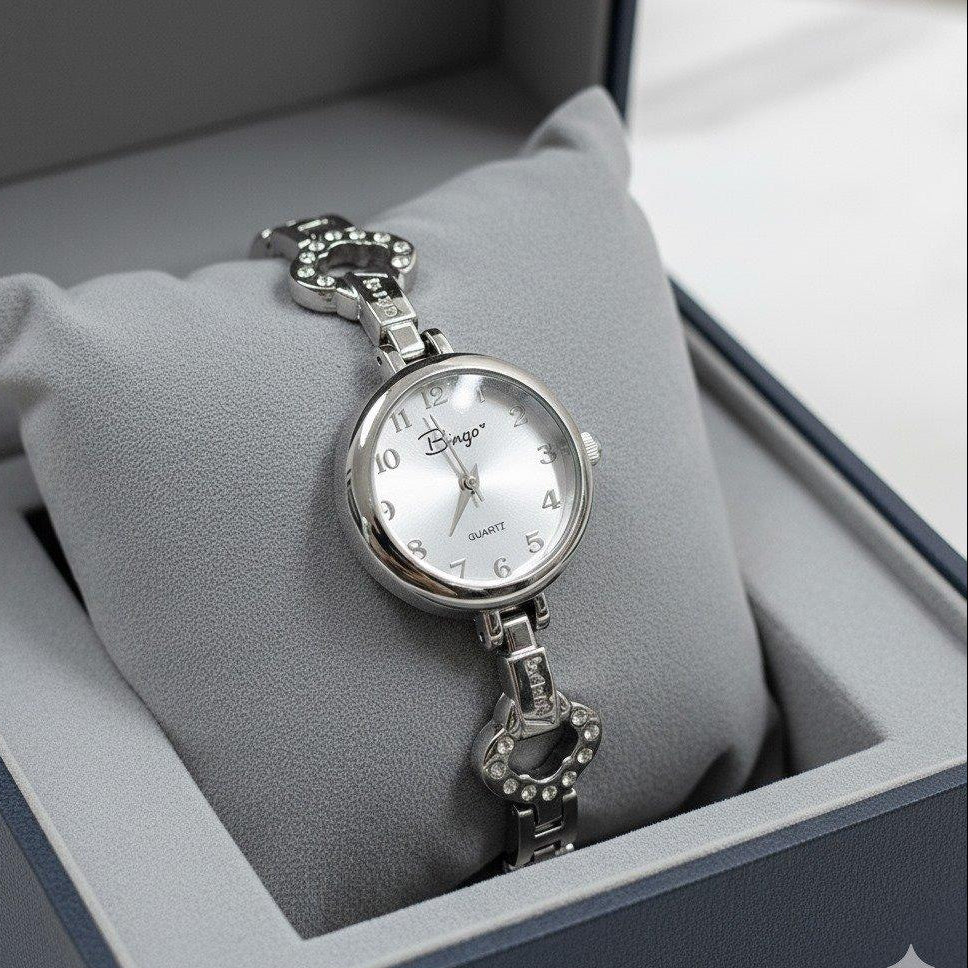 WHL Round Elegance Link Women's Watch