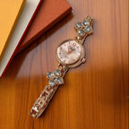 WHL Round Flower Chain Women's Watch
